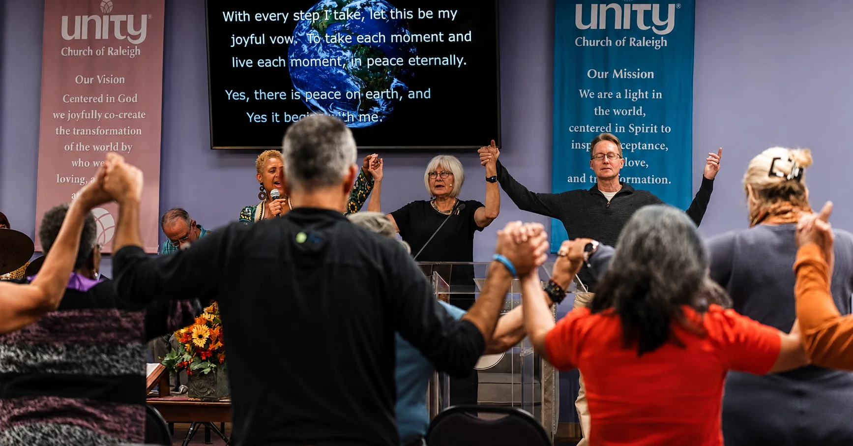 Sunday service at Unity of Raleigh